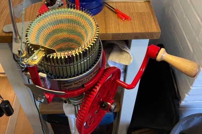 Meine Sockenstrickmaschine